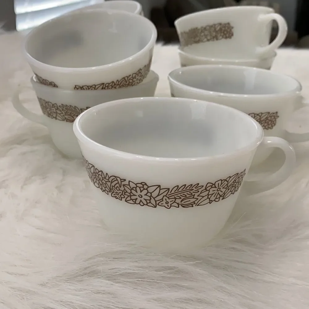 PYREX COFFEE MUGS Set of 8